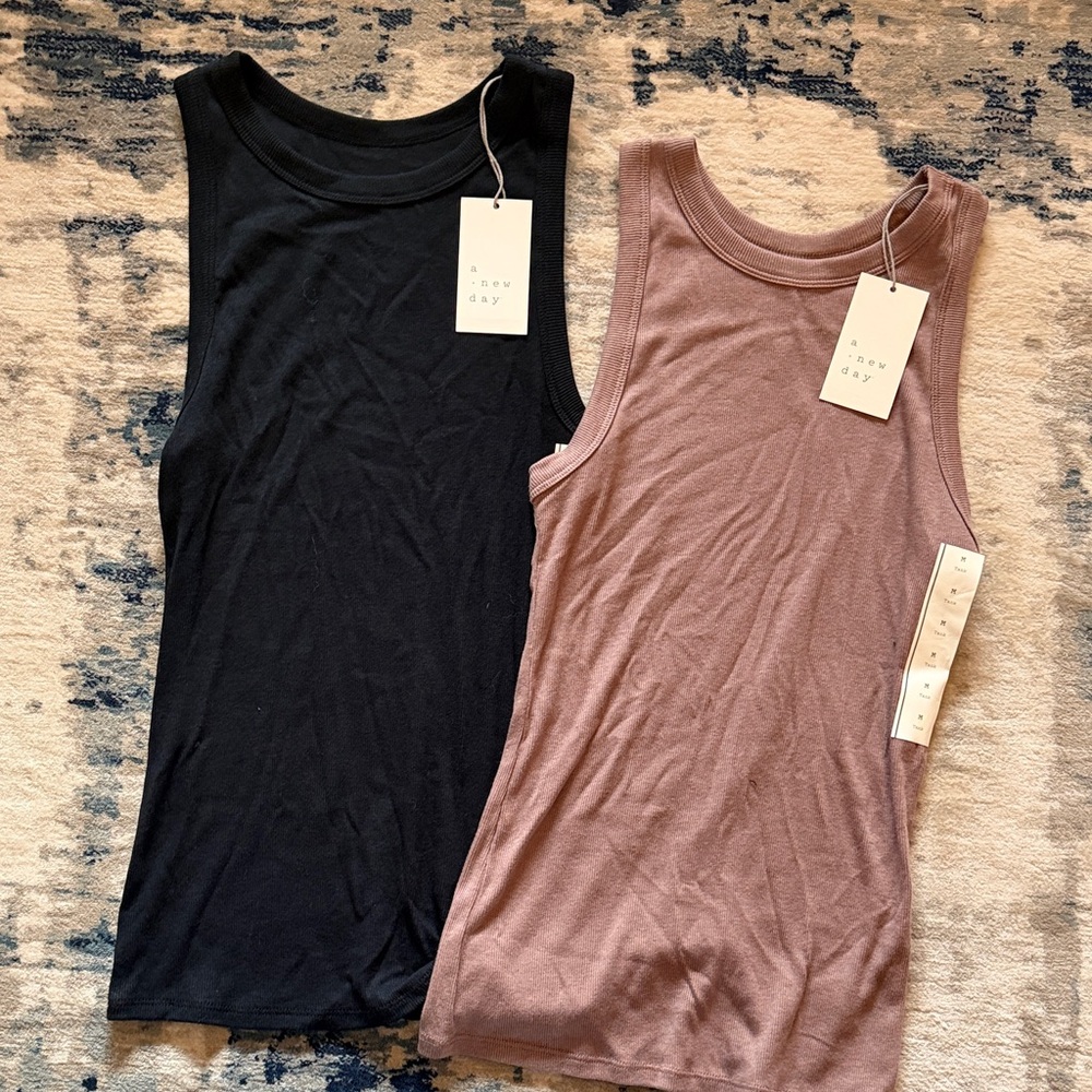 A New Day Women's Tank Tops - Black and Brown bundle